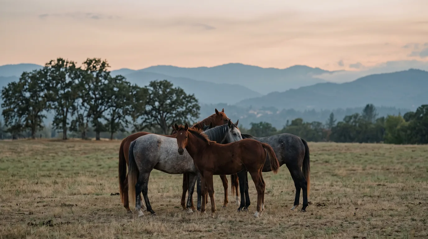 Chevaux en liberté, Élevage Artik Stars, Isère